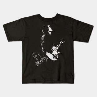 gary moore sillouette Kids T-Shirt